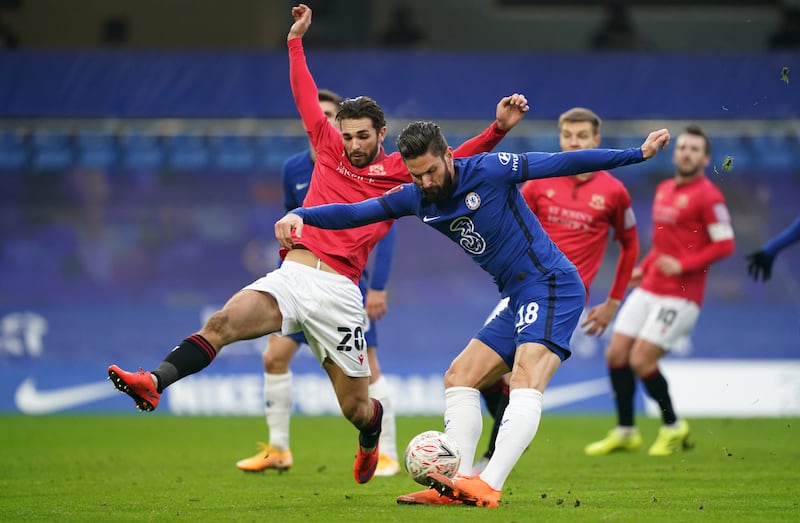 Morecambe played at Chelsea in 2021 with no fans in attendance at Stamford Bridge