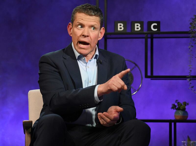 Rhun ap Iorwerth, leader of Plaid Cymru, appearing during a BBC General Election interview Panorama special, hosted by Nick Robinson