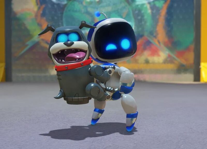 Astro Bot and a canine pal