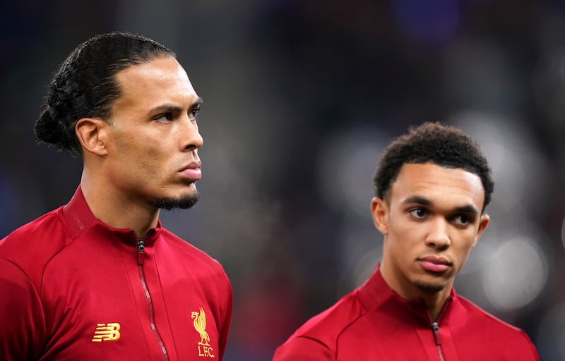 Virgil van Dijk (left) and Trent Alexander-Arnold are also out of contract this summer