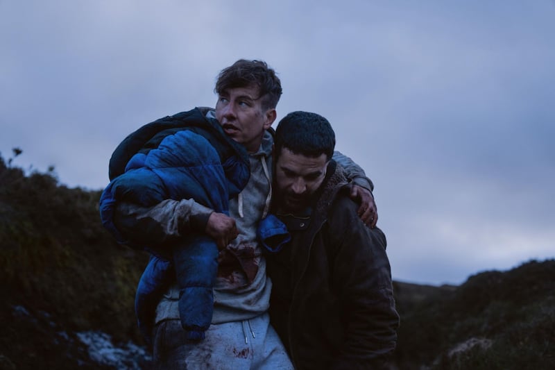 Jack (Barry Keoghan) and Mikey (Christopher Abbott) in Bring Them Down