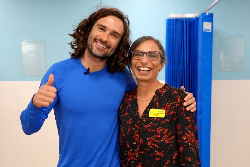 Joe Wicks and Professor Jugdeep Dhesi (Guys’ and St Thomas’)