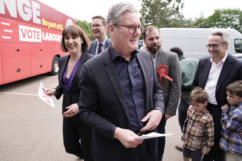 Labour leader Sir Keir Starmer and shadow chancellor Rachel Reeves on the campaign trail