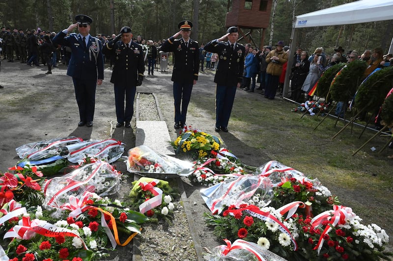 Most of the soldiers who escaped from Stalag Luft III were captured and executed (Jan Mazur/AP)