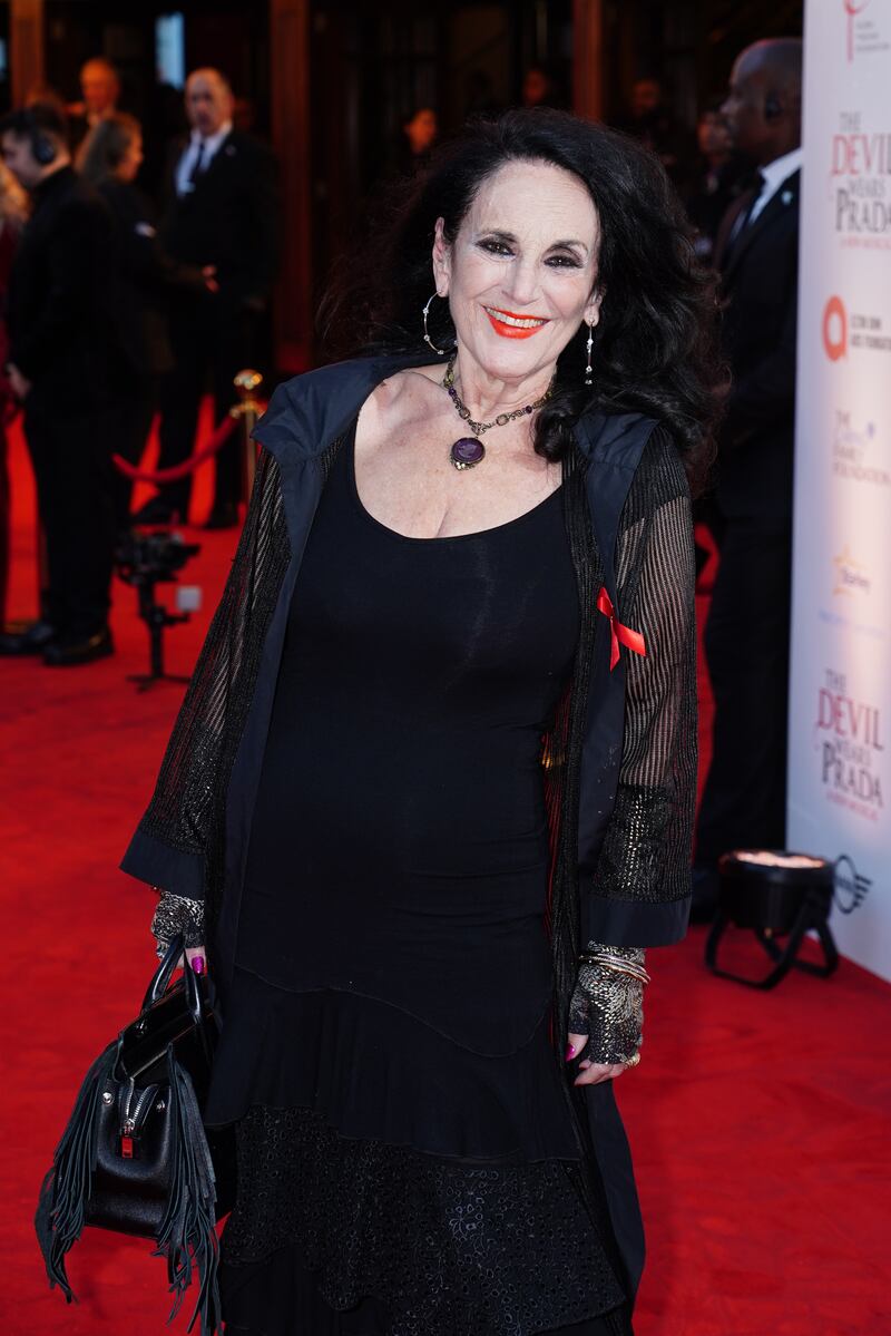 Lesley Joseph attends the opening for the musical The Devil Wears Prada at the Dominion Theatre, London. Picture date: Sunday December 1, 2024