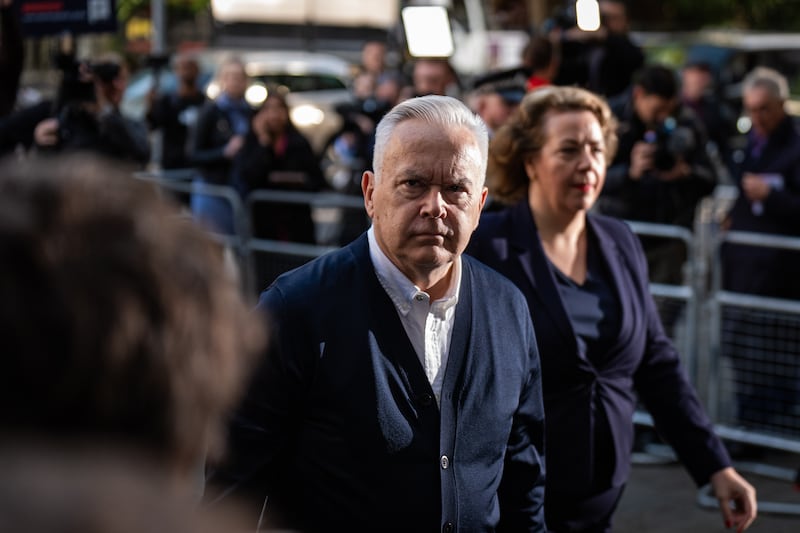 Huw Edwards arrives at Westminster Magistrates’ Court