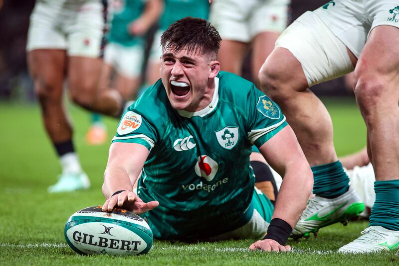 Ireland hooker Dan Sheehan celebrated a memorable return to Test rugby