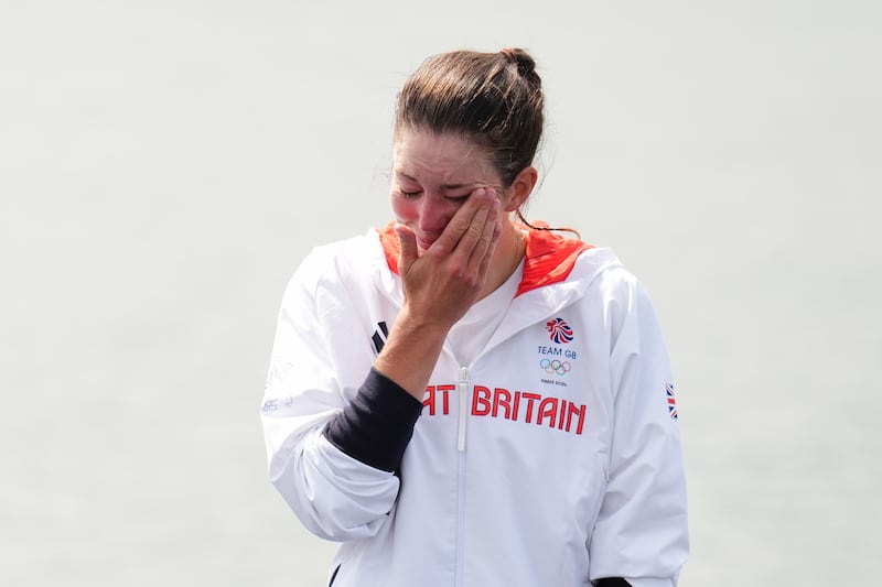 Emily Craig was in tears during the medal ceremony