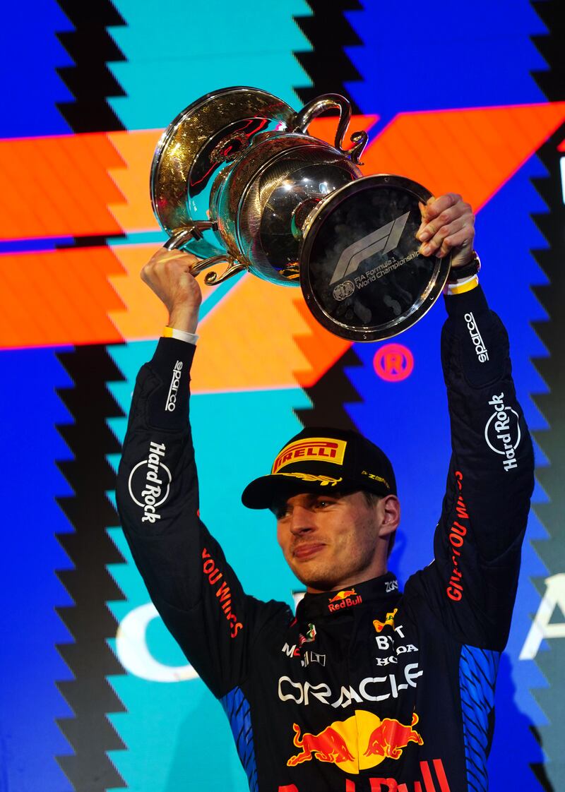 Max Verstappen was victorious in Bahrain .