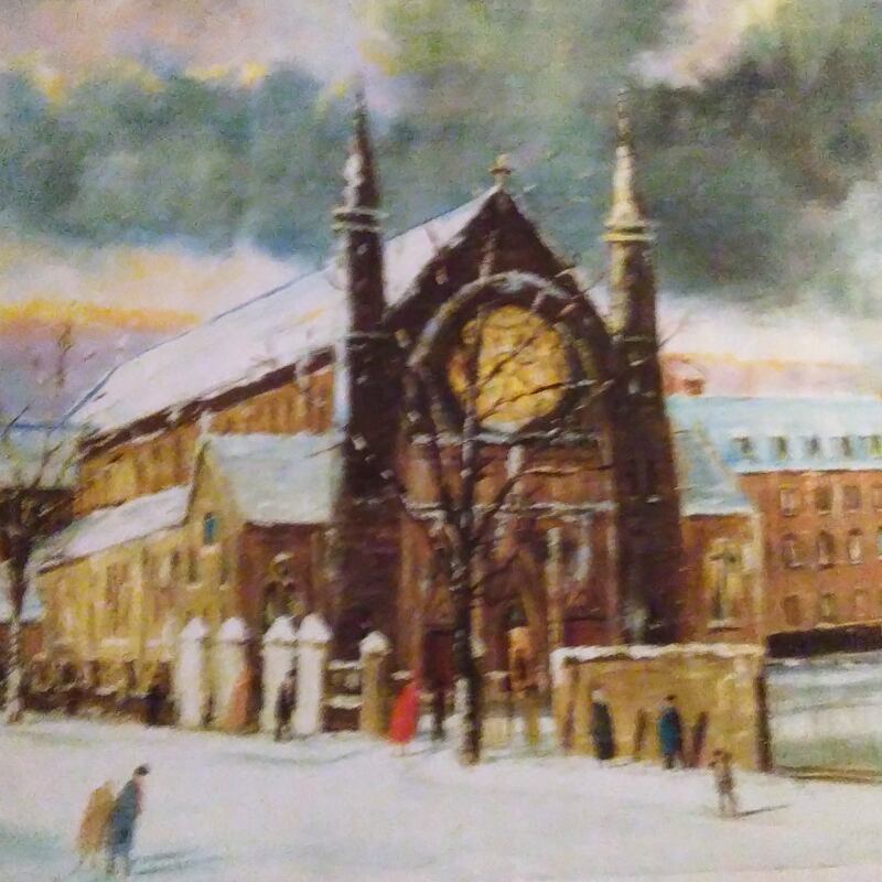 A painting of old Belfast by John Burns