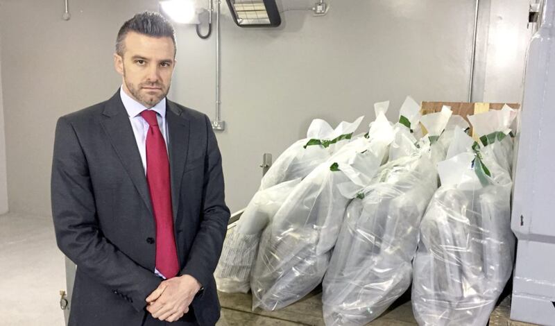 Detective Superintendent Bobby Singleton says '75 per cent' of organised crime gangs operating in the greater Belfast area are involved in drugs, 'either directly or indirectly in distribution at street level'. Picture by PSNI, Press Association