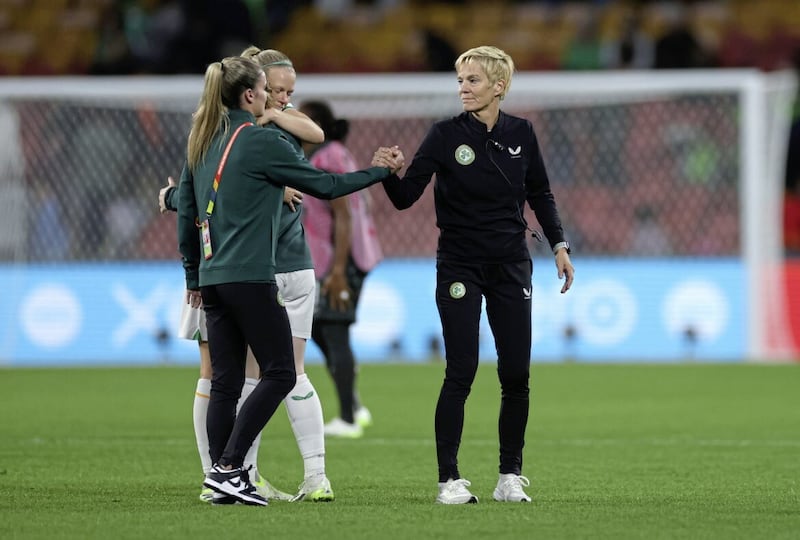 Vera Pauw during the World Cup finals in Australia last month. Her contract with the FAI has not been renewed 