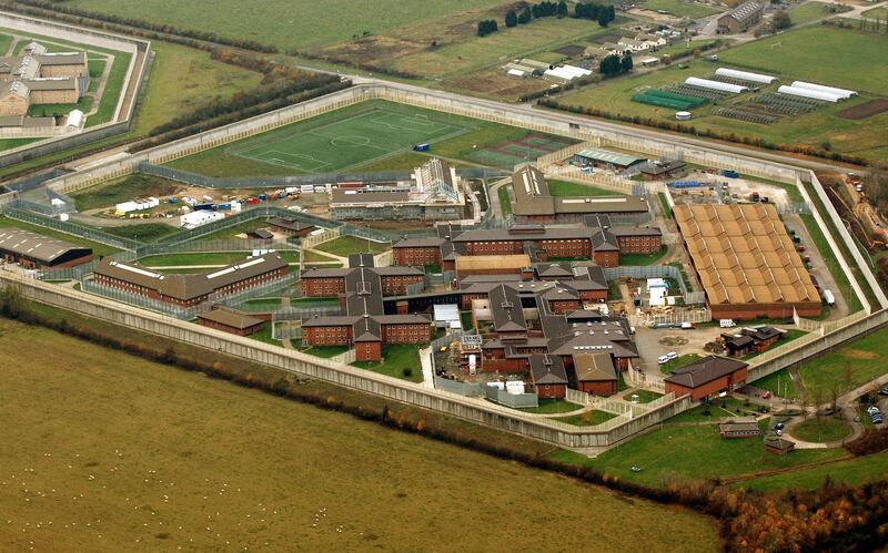 A general view from the air of HM Prison Swaleside on the Isle of Sheppey in Kent