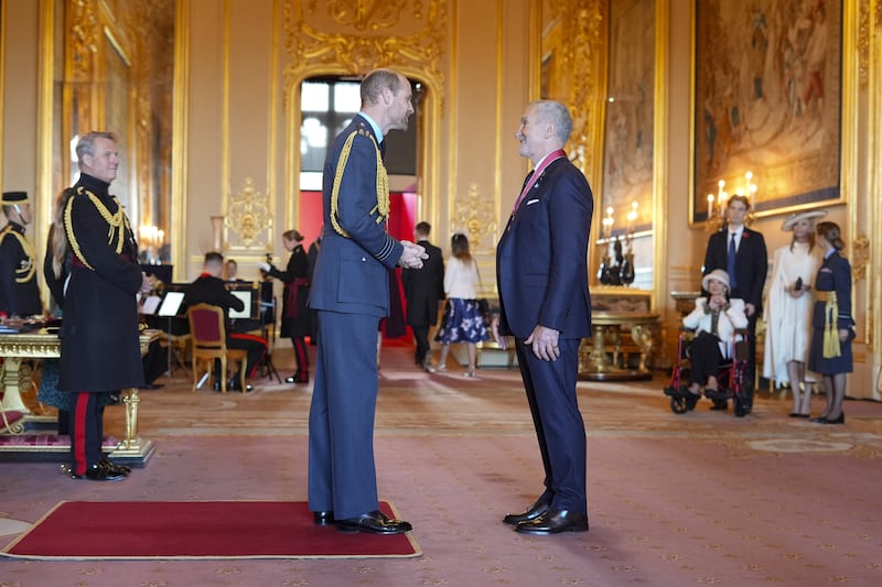 Souness was made a CBE by William during the investiture ceremony