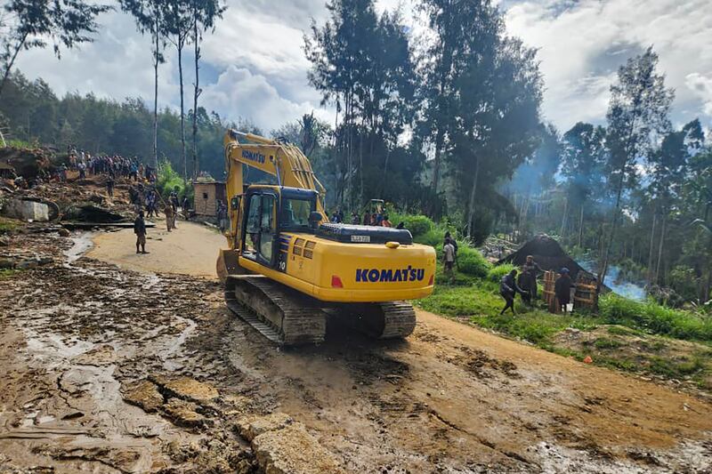 The International Organisation for Migration feared on Sunday that the death toll from a massive landslide would be far worse than initially estimated (Mohamud Omer/AP)