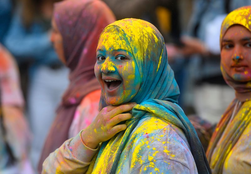 Belfast's diversity is celebrated with the launch of the Belfast Mela 2024.  Making it's way from writers square to Belfast City Hall.  Pictutres Mark Marlow