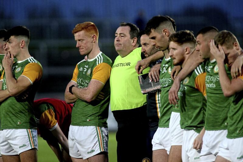 Chris Rafferty watched his side overcome Eglish in atrocious conditions Picture Seamus Loughran. 