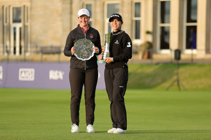 Ko (right) was crowned winner, while leading amateur Lottie Woad won the Smyth Salver