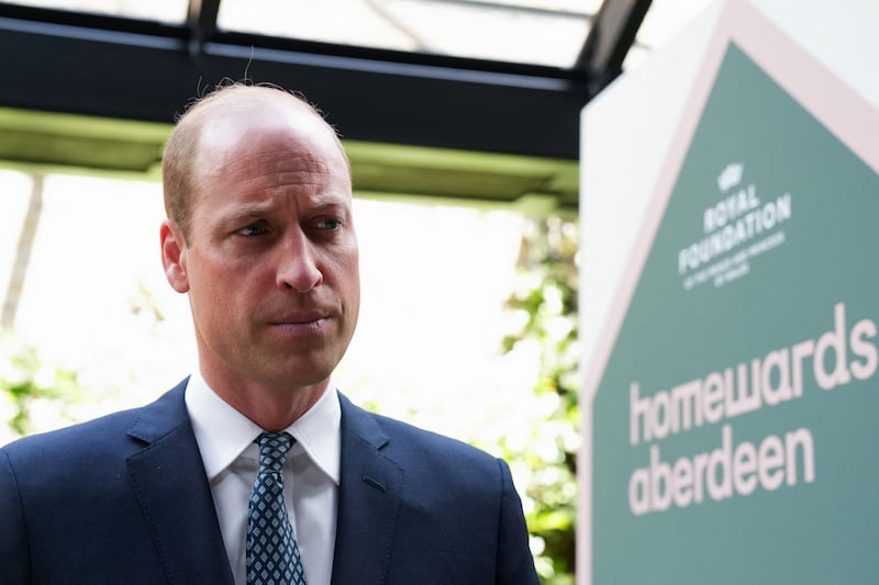 William during a visit to 100 Barrington in Lambeth, London, to mark the first year of Homewards