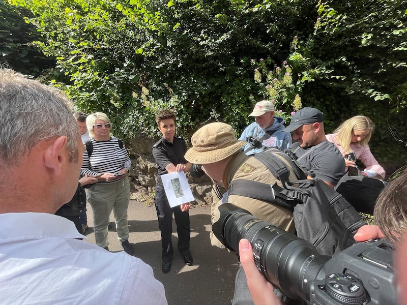 Acting Bristol Commander Vicks Hayward-Melen showed an image of the suspect to the media