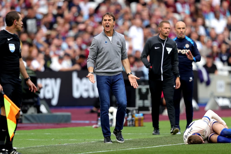 Pressure is growing on West Ham manager Julen Lopetegui