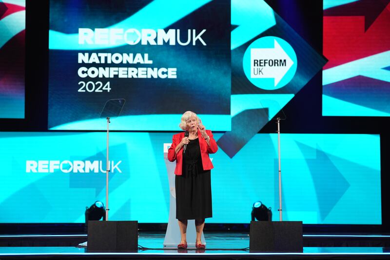 Ann Widdecombe is the party’s immigration and justice spokesperson