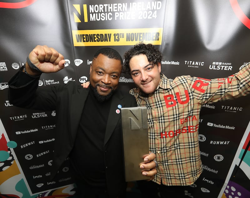 Joseph Ricketts collects the YouTube Music Video of The Year award on behalf of Jordan Adetunji for his Grammy-nominated track Kehlani