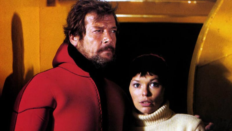 Roger Moore and Lea Brodie in North Sea Hijack