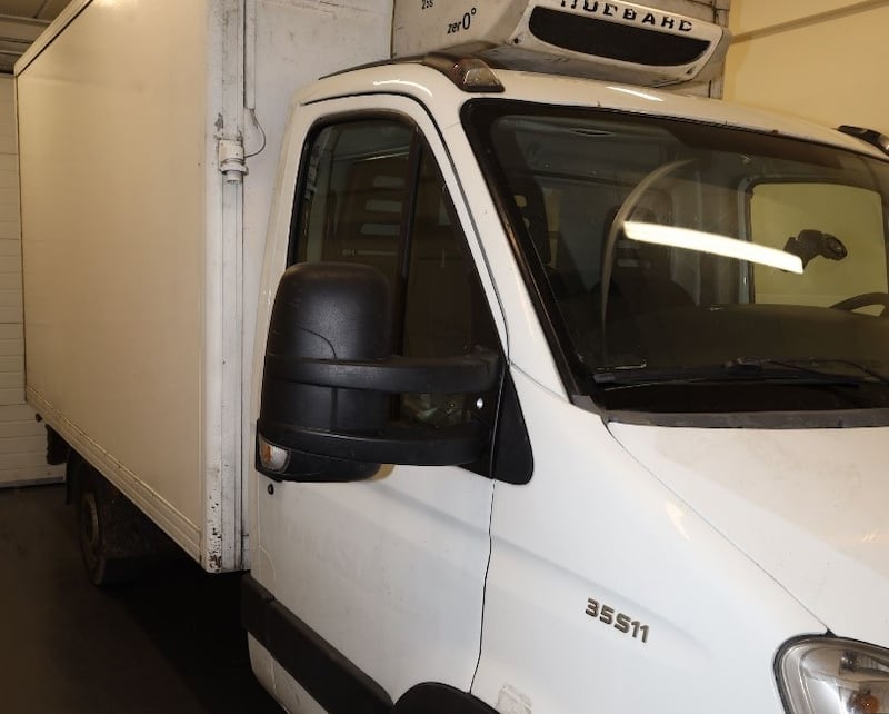 The van driven by Anas Al Mustafa onto the ferry travelling to Newhaven, east Sussex on February 16.