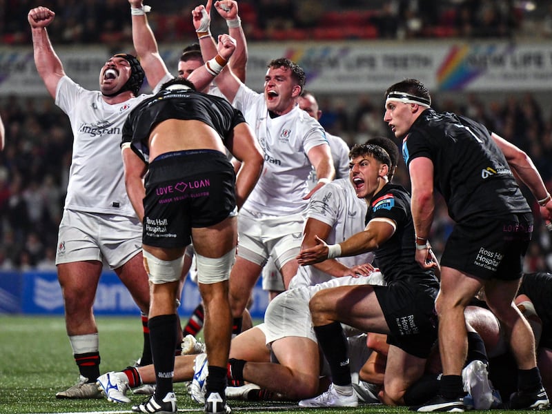 Ulster players celebrate