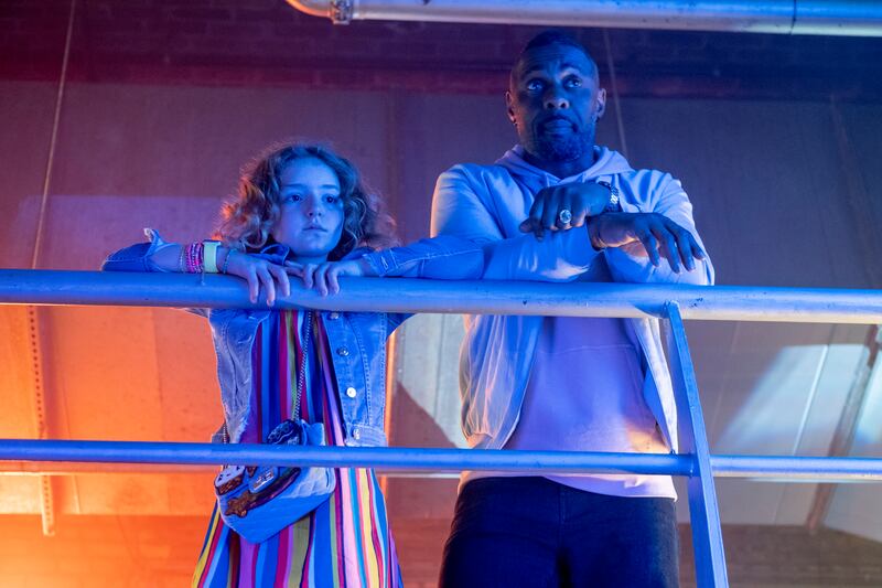 Idris Elba and Frankie Hervey in Turn Up Charlie