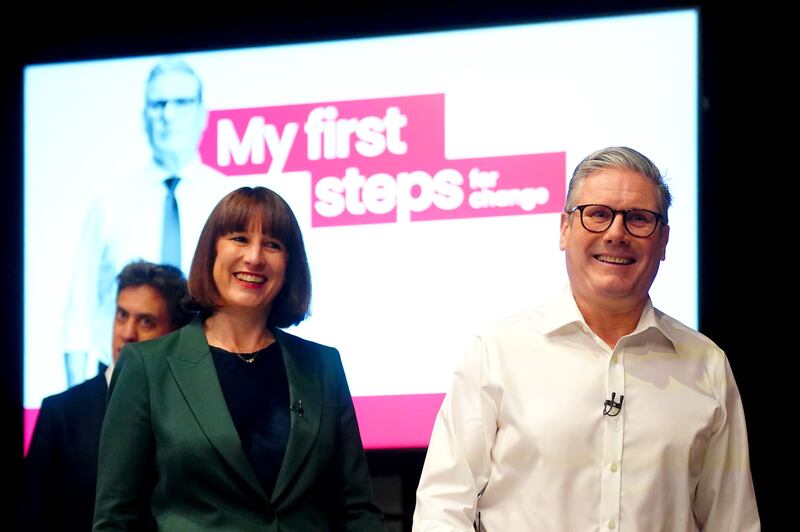 Labour Party leader Sir Keir Starmer and shadow chancellor Rachel Reeves