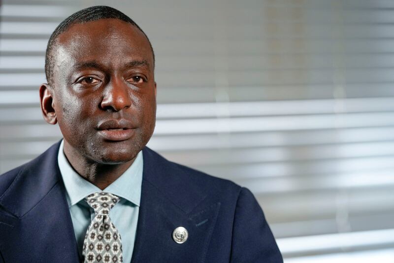 Council member Yusef Salaam said he was stopped and pulled over by police without being given an explanation (Mary Altaffer/AP)