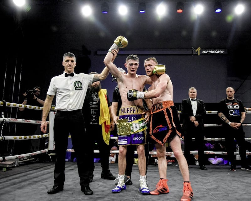 Colm Murphy is in line for a rematch with Liam Gayner for the Irish featherweight title. Picture: Mark Mead 