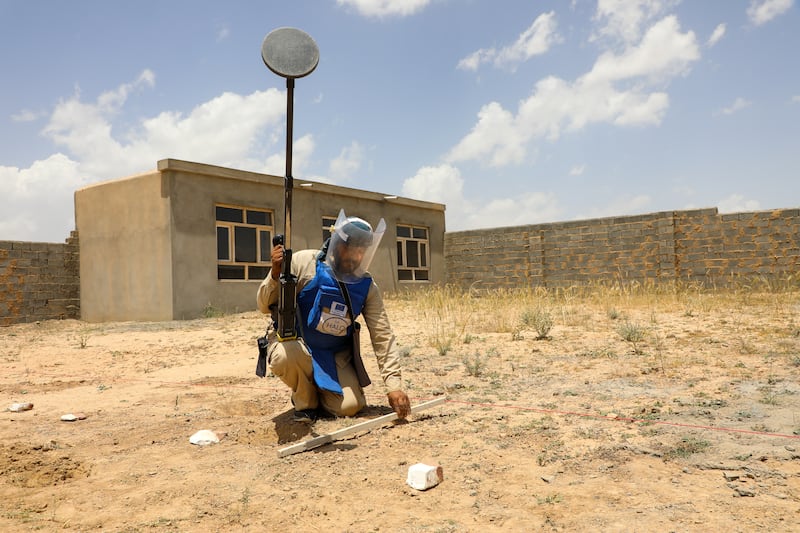 Handout of HALO Trust demining work in Afghanistan