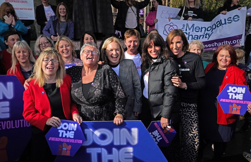 Mariella Frostrup, centre, has been a campaigner on issues around the menopause