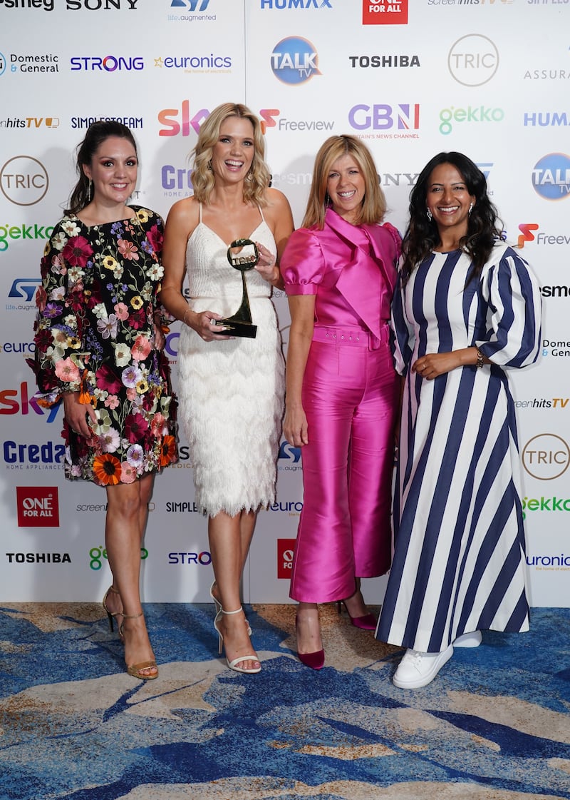 ITV’s Good Morning Britain won the multi-channel news prize at the TRIC Awards 2022