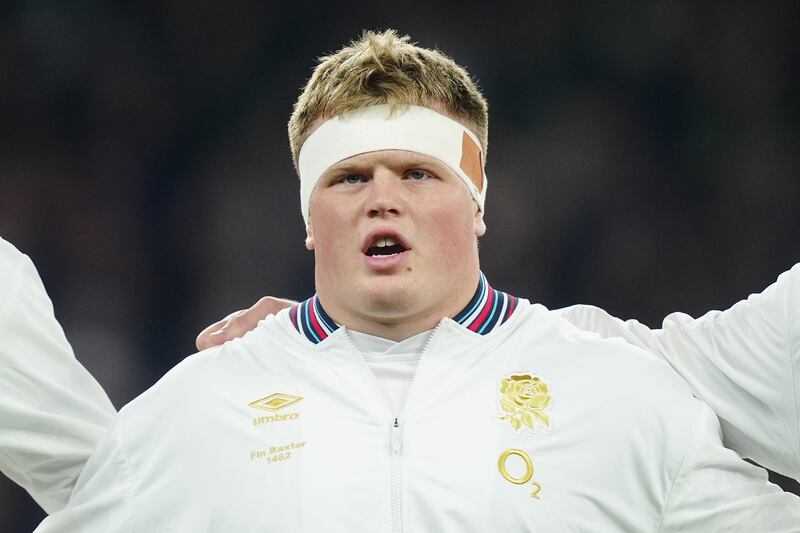 Fin Baxter is England’s second choice loosehead at the age of 22