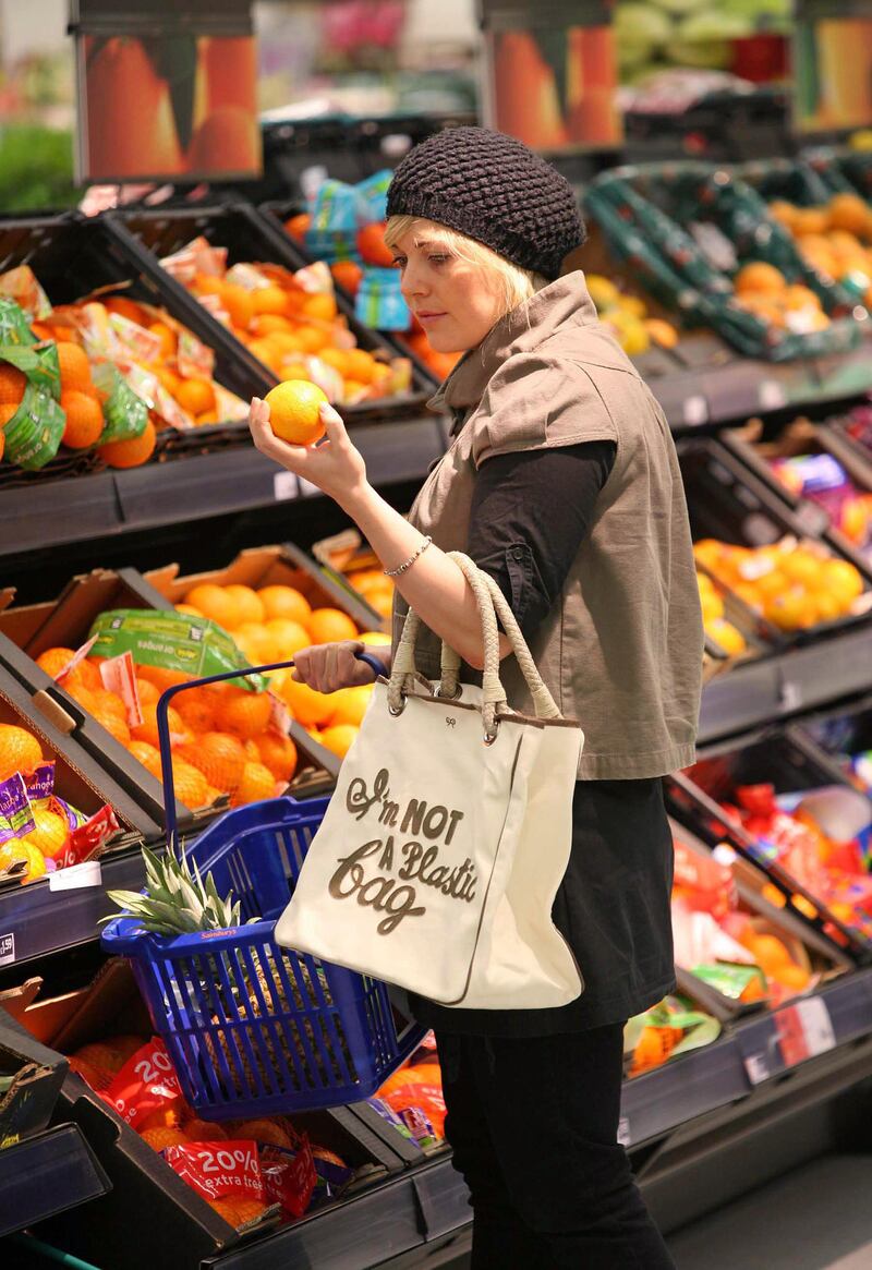 Anya Hindmarch’s reusable I’m Not A Plastic Bag tote, 2007