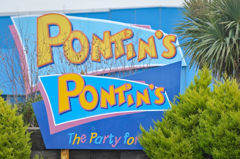 A general view of Pontin’s signage at Brean, Somerset.