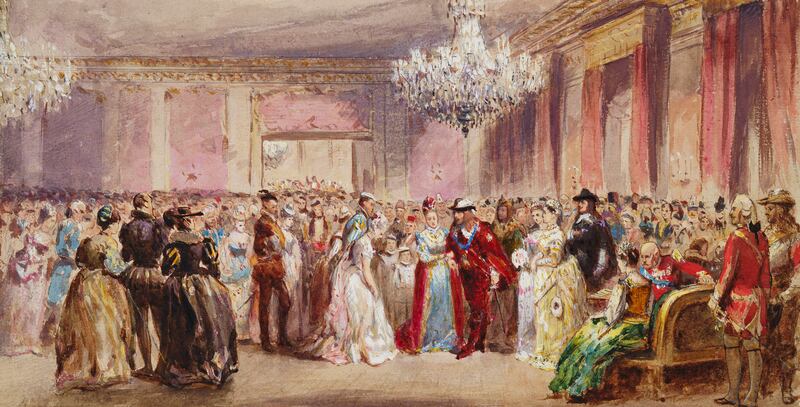 A ball at Marlborough House painted by Attributed to Godfrey Durand