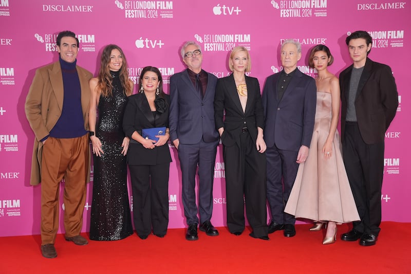 The cast of Disclaimer: Sacha Baron Cohen, Leila George, Gabriela Rodriguez, director Alfonso Cuaron, Cate Blanchett, Kevin Kline, Hoyeon and Louis Partridge