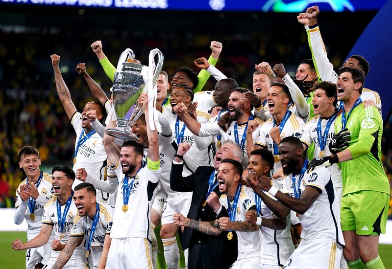 Real Madrid have won the European Cup 15 times