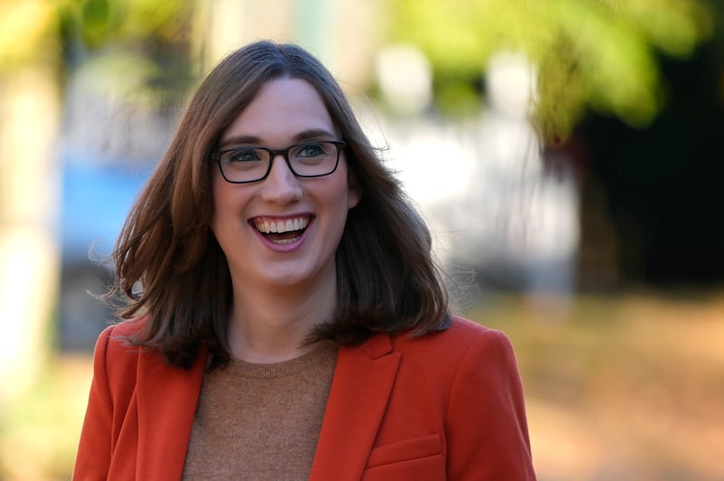 Sarah McBride has become the first openly transgender person elected to Congress (AP Photo/Pamela Smith)