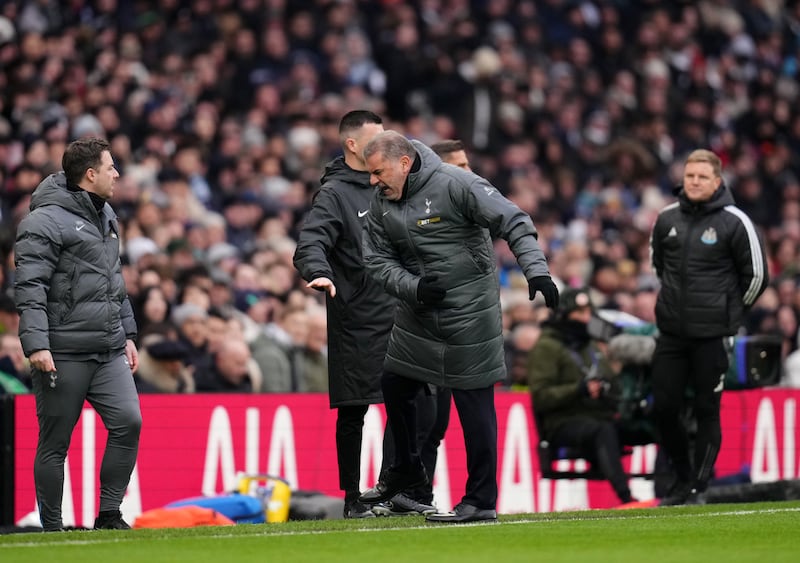 Tottenham boss Ange Postecoglou was left fuming by Newcastle’s equaliser