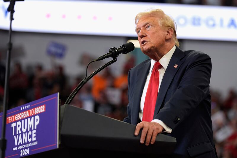 Donald Trump has already gone on the personal attack against Kamala Harris (John Bazemore/AP)