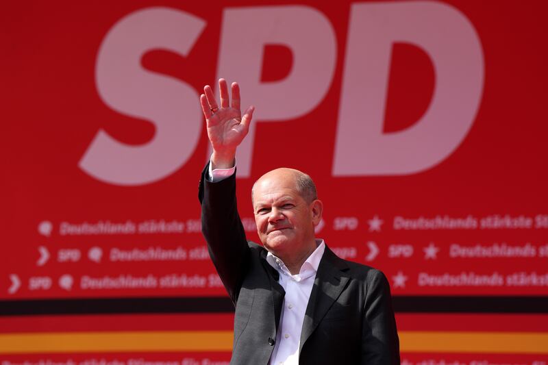 The parties in the coalition government led by German Chancellor Olaf Scholz could be punished by voters (Martin Meissner/AP)