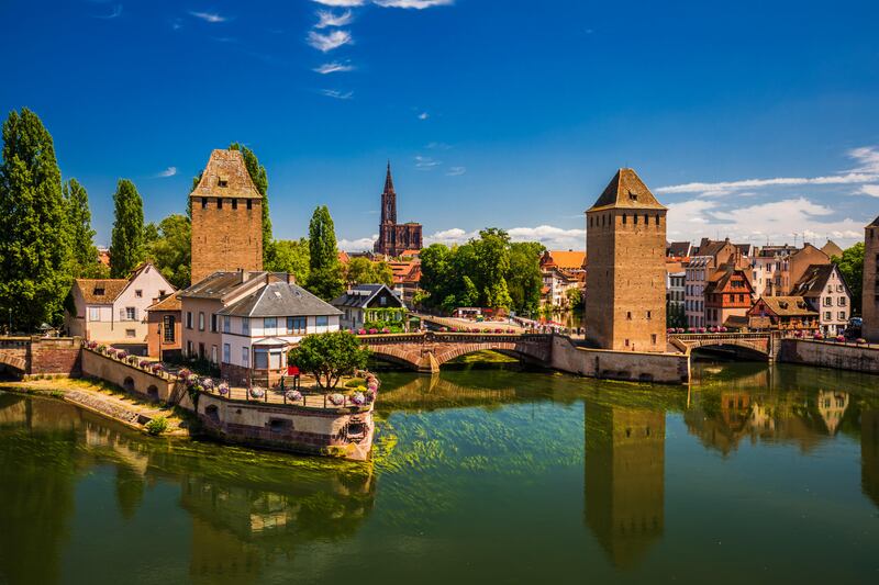 Medieval town Strasbourg, Alsace, France