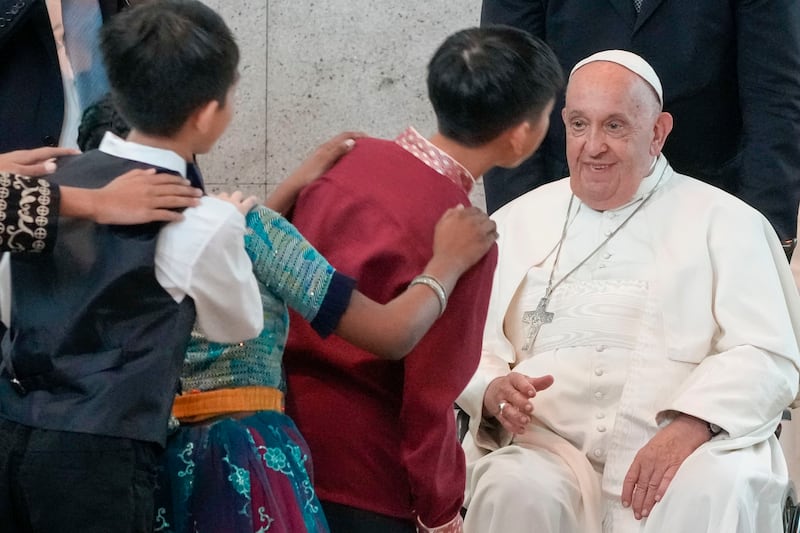 Singapore is the final stop on the Pope’s 11-day trip to Asia and Oceania (AP)