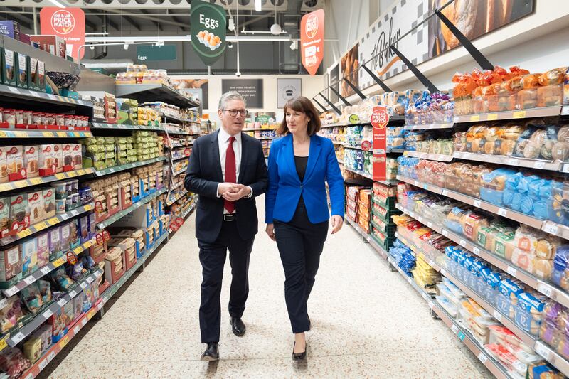 Labour leader Sir Keir Starmer with shadow chancellor Rachel Reeves